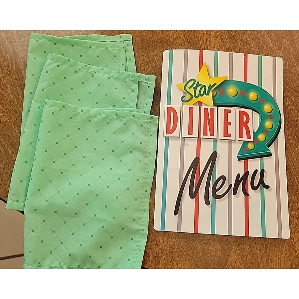 Melissa & Doug Star Diner Restaurant Play Set Menu Replacement & napkins‎